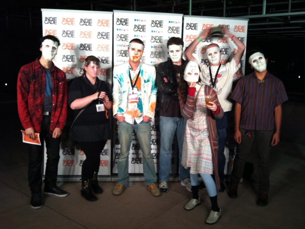 Me and my six Guardian of Play at the IndieCade 2013 red carpet award, Thursday the 3rd of October 2013.